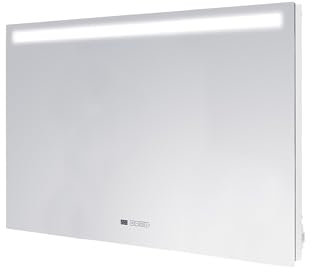 Herschel Infrared Select XLS Heated Bathroom Mirror with Lights 600W - Premium Infrared Panel Heater, 100x70cm, Dimmable Lights, 5-Year Warranty, Energy-Saving, Fast Heating, Touch Controls, Demist