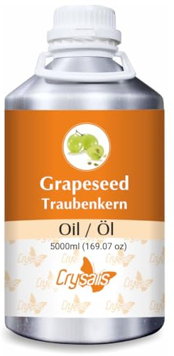 Crysalis Olio di semi d'uva (Vitis Vinifera) - 5000 ml/169 Fl oz