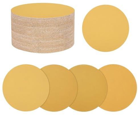Kozelo 50 Pack Kit De Disques À Poncer 150mm 6 Pouces Papier Abrasif | Pour Ponceuse Murale Bois Métal, 80/120/220/320/400 Grain, À Boucle Et Crochet
