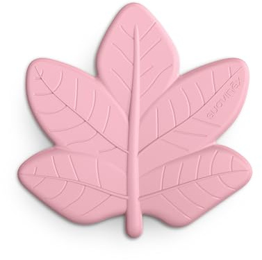 Suavinex, Mordedor Bebé, de Silicona de una Sola Pieza, Suave y Flexible, Seguro, Calma y Alivia las Encías del Bebé, Agarre Fácil y Ergonómico, con Textura y Relieves, Bosque, Poetry, Rosa