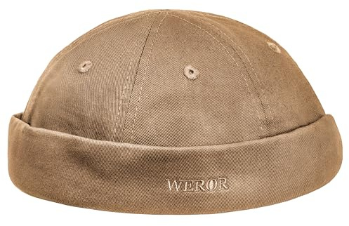 WEROR Docker Cap Herren Dockermütze Seemansmütze Dockercap Mütze Baumwolle