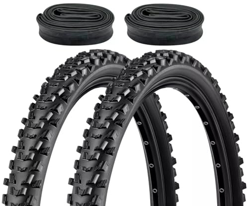 2er Set Fahrradreifen 26x2,10 Zoll 54-559 mit Autoventil Schläuchen AV