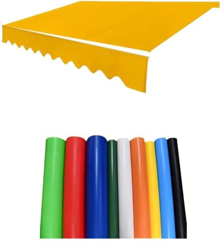Telo protettivo in PVC resistente agli strappi e alla polvere, 4 x 2,5 m, per uso esterno, copertura di ricambio per tenda da sole A02