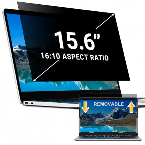 ZOEGAA privacy screen protector for laptop or computer(15.6 inch 16:10)