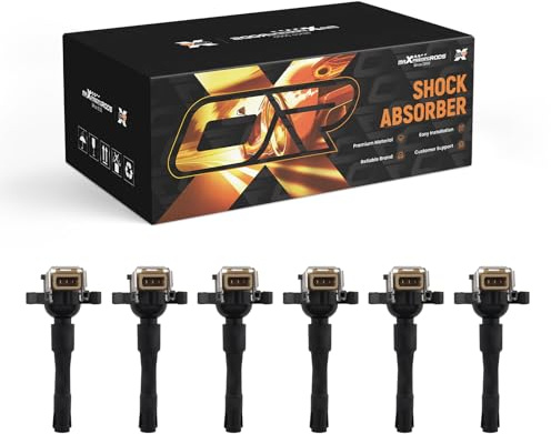 maXpeedingrods 6 x Zündspule für 3er E36 E46 5er E39 7er E38 X5 E53 Z3 | 12137599219 12131703825 12139067830 3 polig 12V Zündmodul für R.a.n.ge R.o.v.e.r III