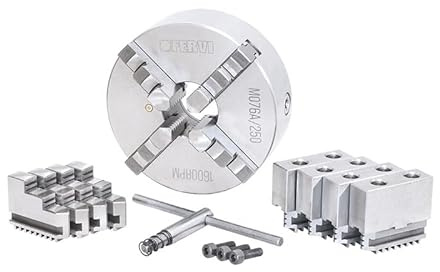 Mandrino di precisione autocentrante Fervi per tornio 4+4+4 griffe FERVI M076A/250