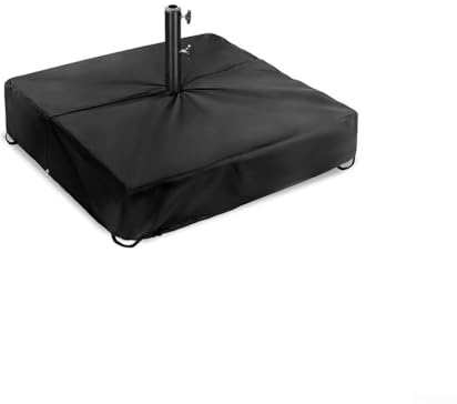 Heavy Duty 420D Oxford Cloth Outdoor Parasol Base Cover, Waterproof UV Resistant Square Sunshade Base Protection for Garden Patio Furniture, Black(30 x 30x 5inches)