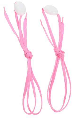 NUOBESTY Cordones Luminosos LED Fluorescentes para Zapatos Deportivos Patinaje, Diseño Parpadeante, Nylon Rosa, 1 Par para Uso Nocturno