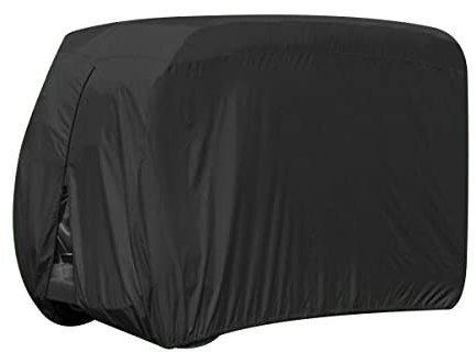 Wasserdicht Golfwagen Abdeckplane,Regen Schutz Protector für EZ GO, Sonnenschutz/Regen/Staub/PVC 4-Sitzer Beifahrer Golf Trolley