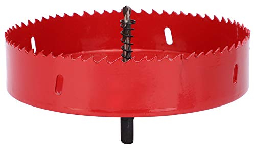 Sega a Tazza Rotonda, Strumento di Perforazione Bimetallico per Pannelli di Legno, Cartongesso, Compensato, Plastica, Fori Circolari(120mm)