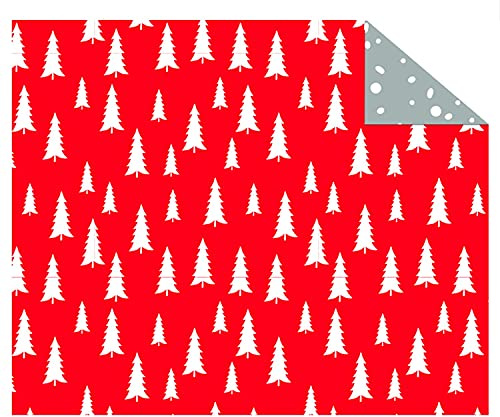 Ursus 11264601F - Fotokarton Nordic Christmas - Bäume DIN A4, 300 g/m², 10 Blatt, beidseitig bedruckt mit verschiedenen Motiven, Bastel-Karton aus Frischzellulose zum vielseitigen Basteln