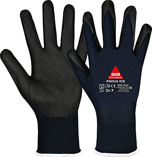 Hase PADUA ICE, Montagehandschuh aus Nylon/Nitrilschaummit Diamond Grip Gr. 7-11, Kat. II, EN 388, OEKO-TEX 8 5 Paar