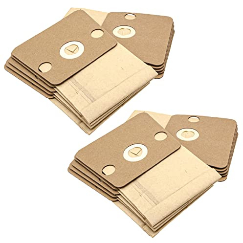 vhbw 20x Sacs compatible avec Rowenta RO 455, 450, 460 aspirateur - 22,5cm x 16,5cm couleur sable
