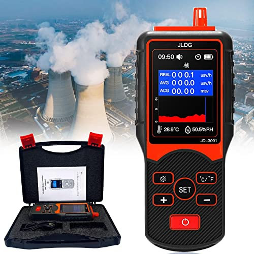 Générique Compteur Geiger,Compteur Geiger Radioactivité,Portable Geiger Counter,Dosimètre Compteur Geiger,Détecteur Radioactif pour Rayonnement avec Affichage LCD Couleur