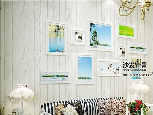 CULTS Beige Vliestapete 9,5 m x 0,53 m Retro Wandtapete Holzmaserung Tapete Poster Wanddekoration für Wohnzimmer Küche Schlafzimmer Büro Hotel