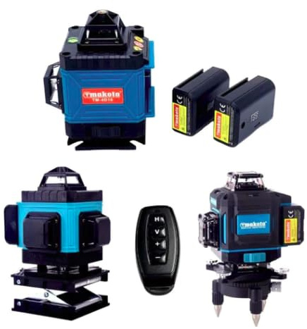 Livella Laser Autolivellante 360° automatica 16 linee doppia batteria Makota