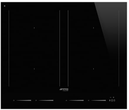 SMEG SIM1644D, Placa de inducción LÍNEA, Black glass