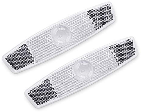 Koppang Bike Wheel Reflectors Bicycle Spoke Reflector Bicycle Safety Warning Reflector Road Bike Tire Reflectors Bike Accessories for Mountain Bike Decoration Night Riding (White, 2pcs)