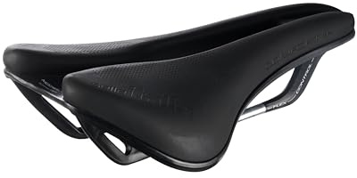 Selle Italia MODEL X COMFORT PLUS - Sella Bici Green 100% Sostenibile, da Strada Comoda con Imbottitura Aggiuntiva e Foro Superflow - Taglia L3, Nero