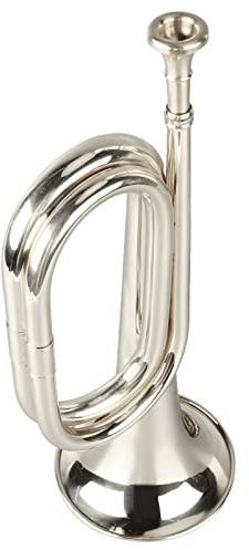 C Key Brass Trumpet for Beginners, Easy to Play with Included Mouthpiece, Silver Polish for Students & Musicians