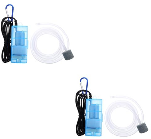 BCOATH 2stücke USB Mini Luftpumpe Für Aquarien Tragbare Stromsparende Sauerstoffpumpe Mit Stabilem Für Fischbehälter Und Outdoor-aktivitäten