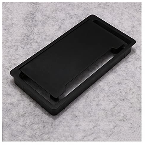 Pasacables Escritorio,Pasacables Mesa ABS CABLE AGUJERO CUBIERTAS BASE RECTANGE TABLE TABLE OUTLET OUTE DE LA COMPUTADORA DE PROMENTE DE LA PROTECCIÓN DE LA PROTECCIÓN DEL ALAMBRE Organizador Fondo de