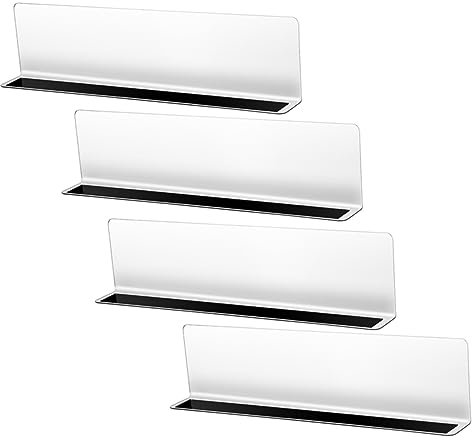 MUSISALY 4stücke Magnetische Transparente Regal Teiler Schrank Teiler Organisation Warenversorgung Einzelhandel Zubehör