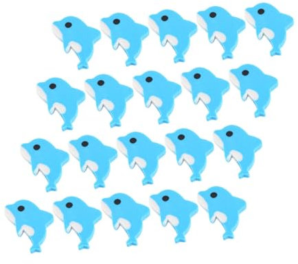 TOGEVAL Lot De 20 Mini Gommes Dauphins Pour Enfants Jouets Éducatifs