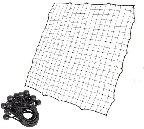 Filet rebondissant de football – Maille de rechange de 100 x 100 cm, équipement d'entraînement robuste | Ensemble de cordes élastiques, filet d'entraînement en plein air pour l'attrapage, les séances