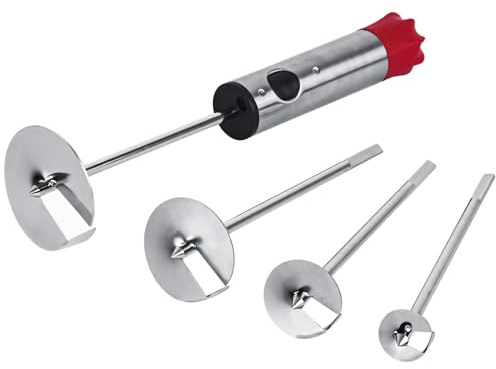 Lot de 5 vide-légumes en acier inoxydable avec poignée ergonomique, outils de forage multi-tailles pour courgettes, carottes, pommes de terre et farce aux fruits