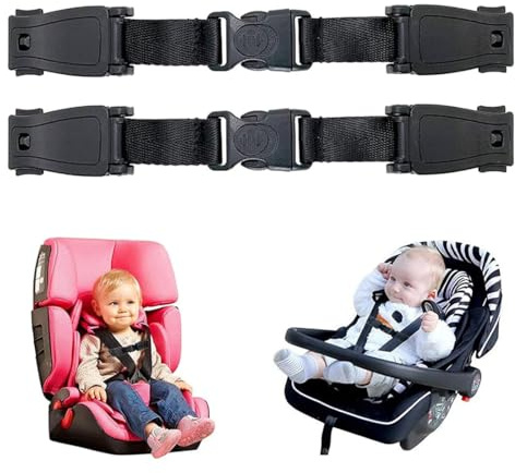 2 Stück Abschnallschutz Kindersitz, Gurtsicherung Kindersit, für Baby Seat Belt für Autositze Kinderwagen Kinderhochstühle