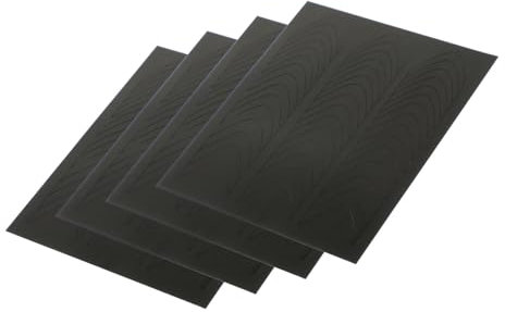 WOFASHPURET 4feuilles Pochoirs Ongles French Tip Outils Manucure Diy Semi-permanent Auto-adhésif Pour Ongles Pointe Française