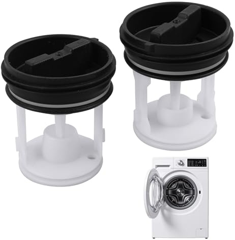 Due set di filtri per lavatrici avanzati - sostituzione compatibile Bauknecht, Whirlpool, Indesit - Filtro plugin481248058385 C00312342 - Efficiente, facile da installare, risparmio energetico
