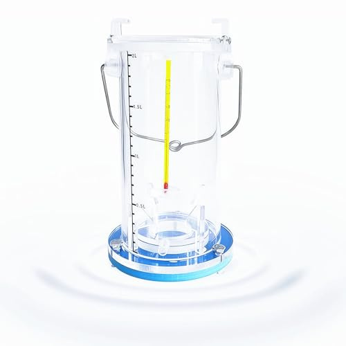 Muestra De Calidad De Agua Muestra Con Contrapeso Y Escala, Espese A Plexiglass, Un Conjunto Completo De Accesorios Para Lagos/océanos/embalses(Size:0.5L)