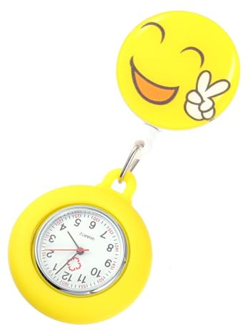 Baluue Reloj de Enfermera de Aleación de Zinc Diseño de Dibujos Animados, Práctico y Decorativo, Extensible para Uso Cómodo Bolsillo