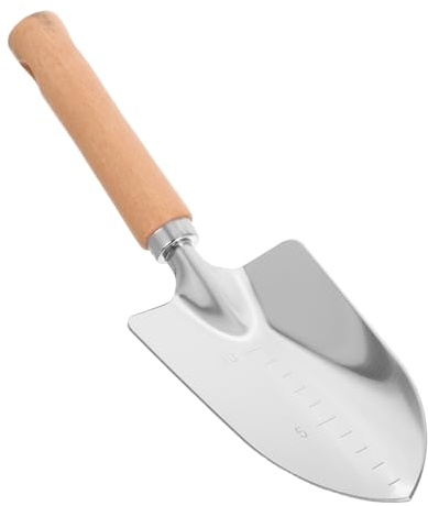 Mikinona Pelle de Jardin à Manche Multifonction Pelle à Main Robuste avec Échelle pour Creuser et Planter Outil de Jardinage pour Sols Truelle Large pour Jardinage Extérieur
