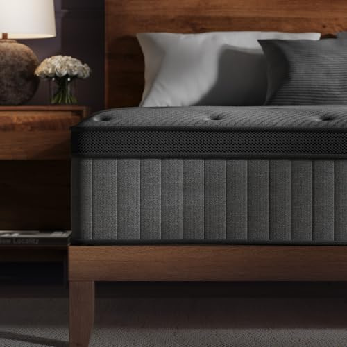 ZLNDR Aura Full Size 10 Inch Hybrid Mattress for Guest Bedroom and Apartment Use, Medium Firm Memory Foam Pocket Coil Mattress