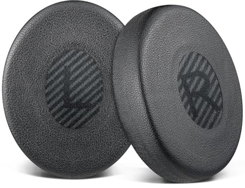 SOULWIT Cuscinetti Auricolari di Ricambio in Pelle di Agnello per Bose On-Ear 2 (OE2/OE2i)/SoundLink/SoundTrue On-Ear Cuffie, Padiglioni con Schiuma Ad Alta Densità per l'Isolamento Acustico - Nero
