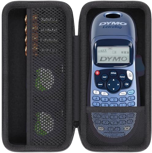 Khanka (Nur Tasche) Hart Tasche Case für Dymo LetraTag LT-100H/für LT-100H PlusBeschriftungsgerüt Handgerüt Tragbares Etikettendrucker Etui Schutzhülle. | Für DYMO LetraTag LT-100H/LT-100H Plus Etikettendrucker;Hartschalenetui,Nur Etui