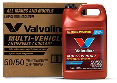 Valvoline Multi-Vehicle 50/50 Prediluted Ready-to-Use Antifreeze/Coolant 1 GA, Case of 6