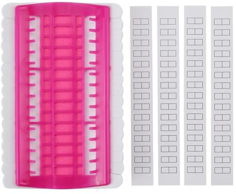 Garosa Stickgarn Organizer für 30 Fäden, Nadelhalter für Nähen, Kreuzstich und Handwerkzeug - Praktisch und organisierter Projektmanagement (Rose) | Fadenhalter für Kreuzstich, mit Fächern gegen Knoten und einfache Klassifizierung aus robustem Kunststoff