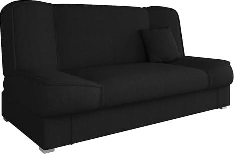 Mirjan24 Schlafsofa Gemini mit Bettkasten, 3 Sitzer Sofa, Couch mit Schlaffunktion, Bettsofa Schlafsofa Polstersofa Farbauswahl Couchgarnitur (Inari 100)