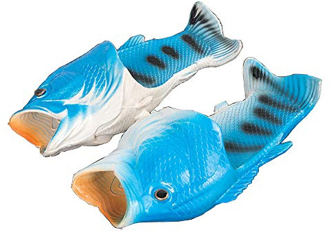 Asifn Fish Slippers Summer Beach Women Shoes Men Soft Creative Shower Non-Slip Unisex Funny Animal Sandals Casual Flop Pool Home Children Shoe