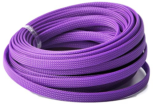 Othmro Manchon de Câble Gaine 10M Souple, Gaine Câble Tressée Extensible, Gestion des Câbles Rangement Tressée Fendue en Pet, Gestion de Câble Réglable, Protection Gestion des Câbles pour TV, PC, USB