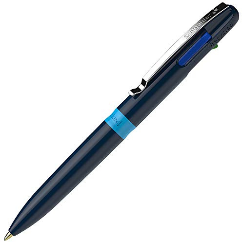 Schneider Take 138003 - Penna a sfera a 4 colori, colore: Blu