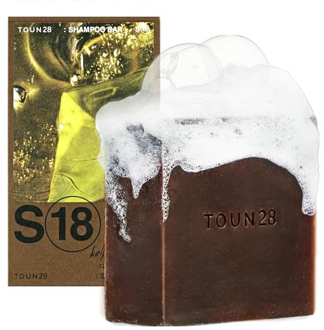 TOUN28 Volumizing Natural Kelp Shampoo Bar for Hair Growth, Strengthening & Thickening Solid Shampoo Bar for All Hair Types, Vegan, Paraben Sulfate Cruelty-Free Soap Korean Haircare