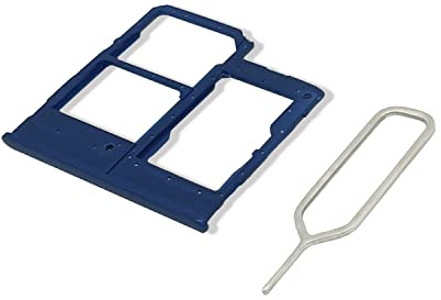Eonpam Tiroir Carte SIM pour (Samsung Galaxy A20E) Support Qualité d'origine Remplacement Plateau Memory SD Slot Carte SIM avec Aiguille SIM(Bleu)