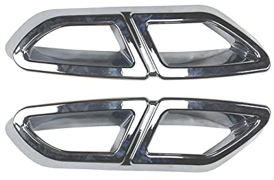 Tubo Cola Coche 2 Uds Silenciador Escape Trasero para Coche Decoración Tubo Trasero Embellecedor para VW para P&assat Variante B8 2016 2017 2018 2019 Silenciador Cola Tubo (Color : Chrome)