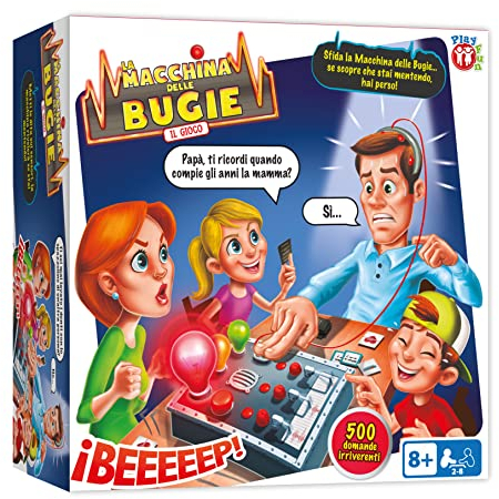 PLAY FUN BY IMC TOYS Macchina delle Bugie (in Italiano), Gioco Bugie e Verità, Gioco da Tavolo per Bambini e Adulti da 8 Anni in Su
