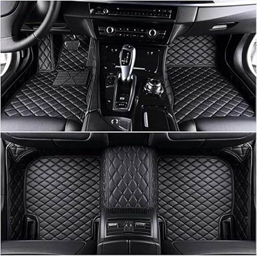 SARCX Auto Fußmatten Anpassen für Dodge Ram 1500/2500 2011 2012 2013 2014 2015 2016 2017 2018, Alles Inklusive Allwetter Wasserdicht Antirutsch Abriebfest Mit Auto Fussmatten Zubehör,A/All-Black